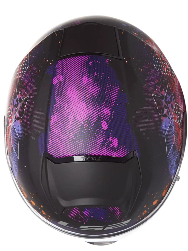 LS2 - Helmet FF397 Vector HPFC Evo Cosmos Matt Black - Pink - Size 3XL