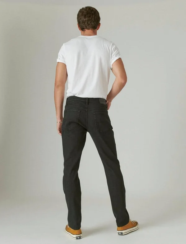 Lucky Brand 121 Slim Straight Coolmax Jean - Men's Pants Denim Straight Leg Jeans in Morrison Black - Size 29 x 30 - Shop Winter