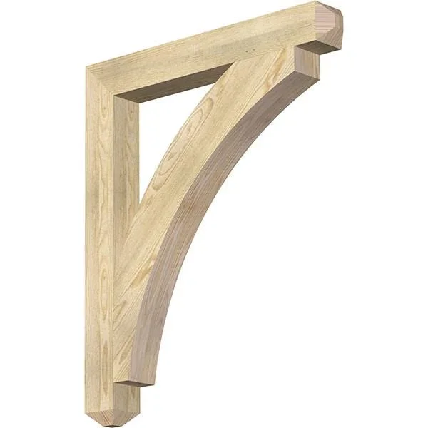 4x22W x 32x22D x 38x22H Thorton Craftsman Rough Sawn BRACKET - Douglas Fir