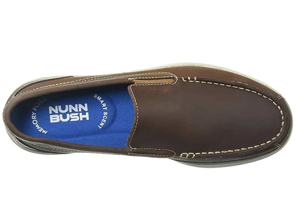 Men's Nunn Bush Bayside Lites Venetian Slip On - Size: 8, Brown