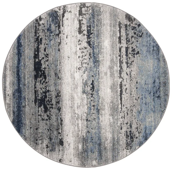 Safavieh Galaxy GAL119F 5&3x22 x 5&3x22 Round Grey - Ivory Area Rug