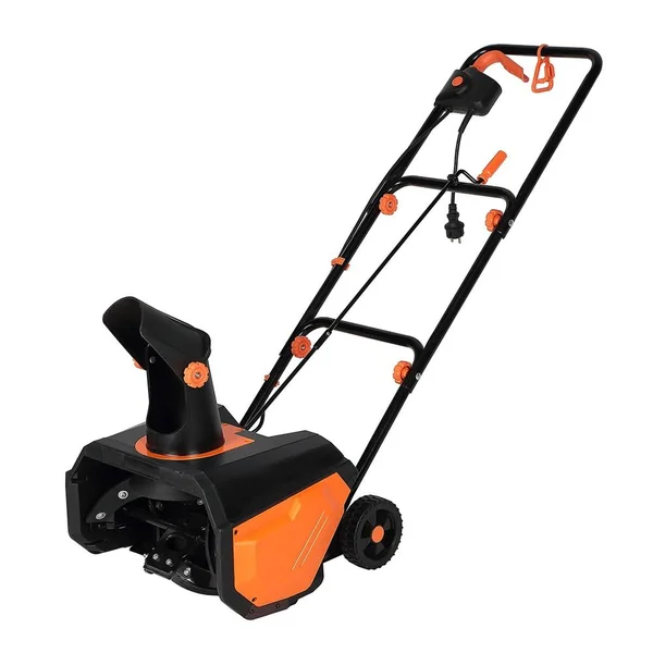 120V 60Hz Power Snow Blower 12 Amp Electric Snow Thrower Metal Black, 7.18" x 14.17" x 7.13"