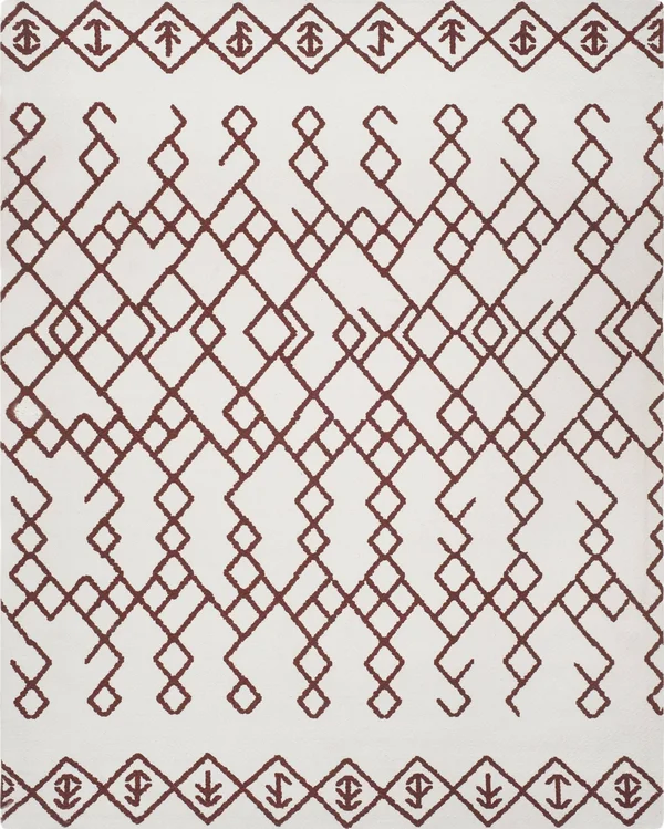 Safavieh Cedar Brook CDR501D 6&0x22 x 9&0x22 Ivory - Rust Area Rug
