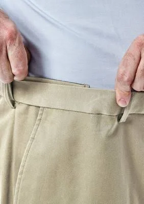 Haggar Khaki Big & Tall Premium No Iron Classic Fit Flat Front Pants