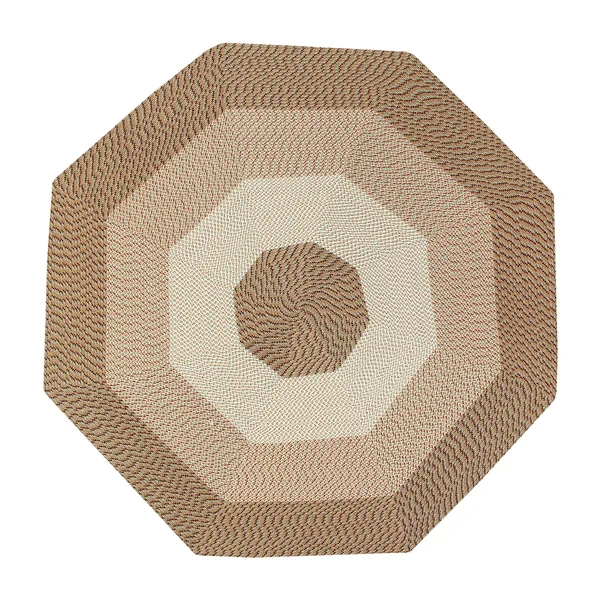 Better Trends Country Braid Collection Is Durable and Stain Resistant Reversible Indoor Area Utility Rug (Brown Stripe 96x22 x 1