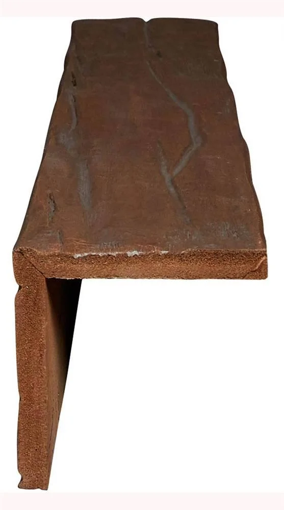 Ekena Millwork BMRW2C0060X060X120PE 6x22W x 6x22H x 10&L 2-Sided (L-beam) Riverwood Endurathane Faux Wood Ceiling Beam - Natural
