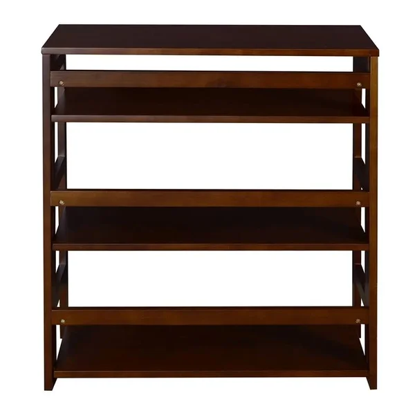 Regency Flip Flop 34x22 High Folding Bookcase- Mocha Walnut