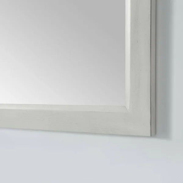 Home Decorators Collection 29.00 in. W x 34.00 in. H Framed Rectangular Beveled Edge Bathroom Vanity Mirror in Vintage Grey