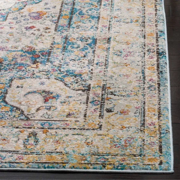 Safavieh Aria ARA106E 5&1x22 x 7&6x22 Creme, Red Area Rug