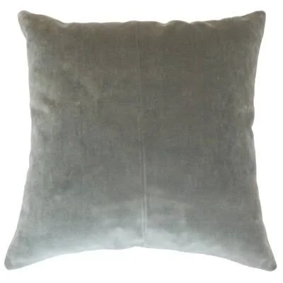 Markesan Solid Cotton Throw Pillow Mercer41 Size: Height(24x22) x Width(24x22) - Color: Gray