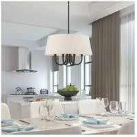 Livex Lighting 50804-92 Belclaire 4-Light Pendant Chandelier, English Bronze