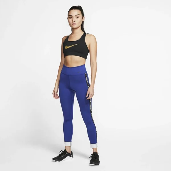 Nike One Icon Clash Cuff 7/8 Tights Deep Royal Blue/Metallic Silver/Black Xs