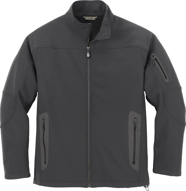 North End 88138 Men's Three-Layer Fleece Bonded Soft Shell Technical Jacket graphite-M