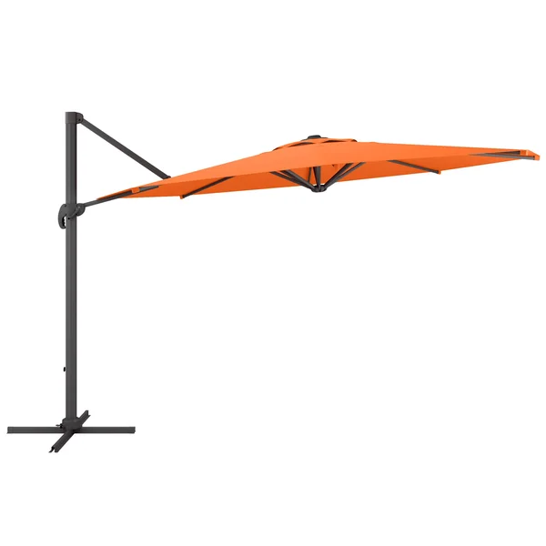 CorLiving Deluxe Offset Patio Umbrella - Orange