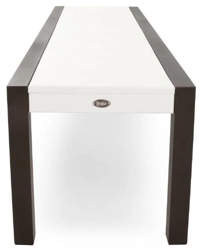 Trex Outdoor Furniture Surf City 68x22 Bench - Textured Bronze - Classic White