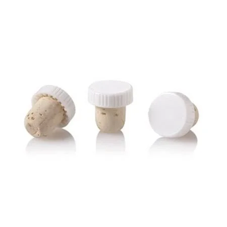 Widgetco 19.5mm Natural T-Cork with White Top, Size: 500