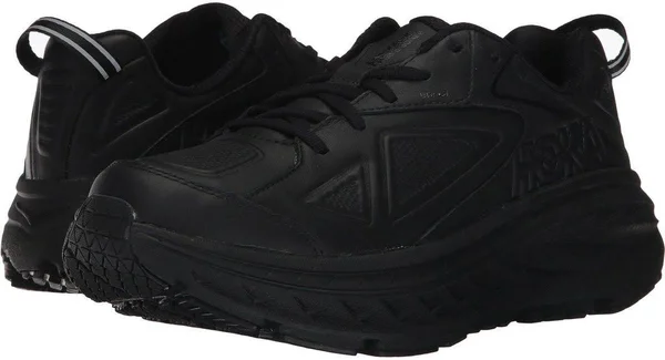 Hoka One One Women's Bondi Leather Shoe - 5 - Black