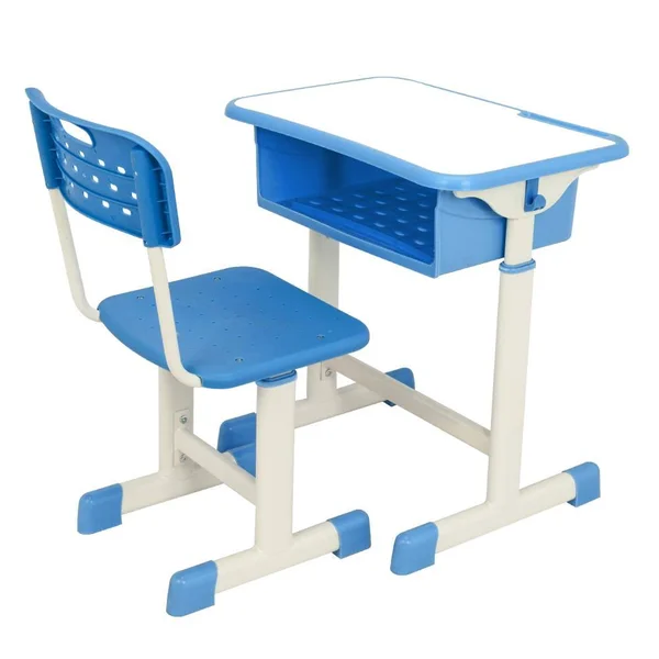 Winado Modern Blue Adjustable Student Desk and Chair Kit (Set of 2)