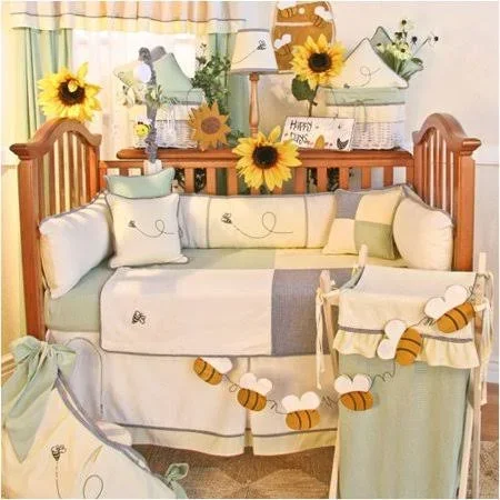 Brandee Danielle Bee My Baby 4 Piece Crib Bedding Set