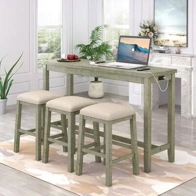 Connersville 4 - Piece Counter Height Dining Set Gracie Oaks