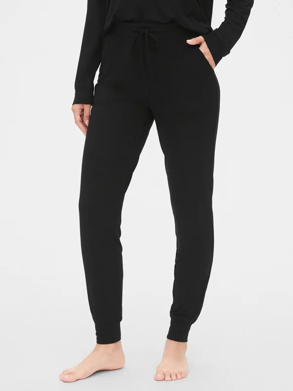Gap Women's Truesleep Modal Joggers True Black Size L