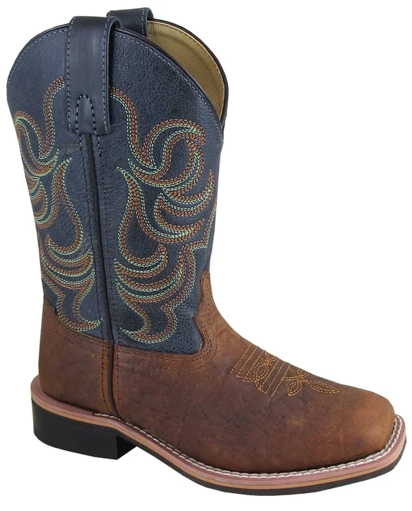 Smoky Mountain Boy's Jesse Brown Navy Boots