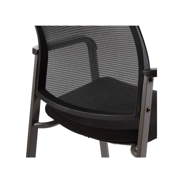 Staples Esler Mesh Guest Stool Black 28356R-CC