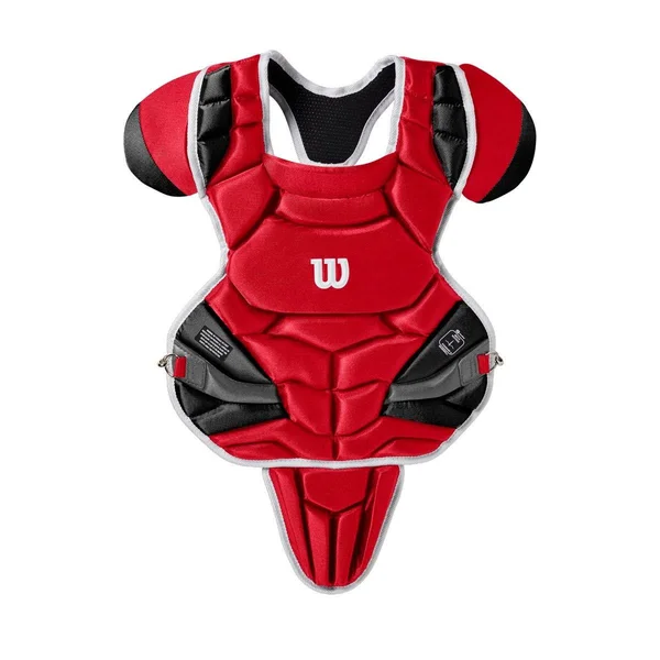 Wilson C1K NOCSAE Intermediate Chest PROTECTOR - Scarlet