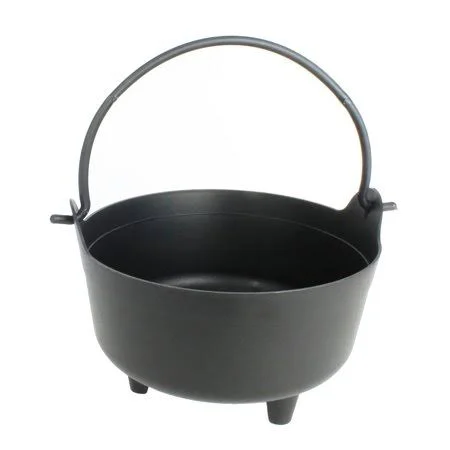 Pmu Halloween Dutch Kettle Cauldron 14 inch Black Plastic Party Accessory, Great for Harry Potter Theme Parties (1/Pkg) Pkg/3