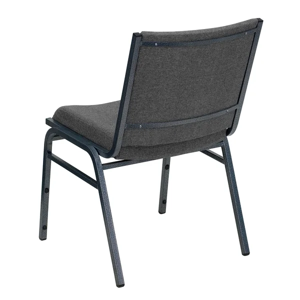 Flash Furniture 4 Pack Hercules Series Heavy Duty Gray Fabric Stack Chair