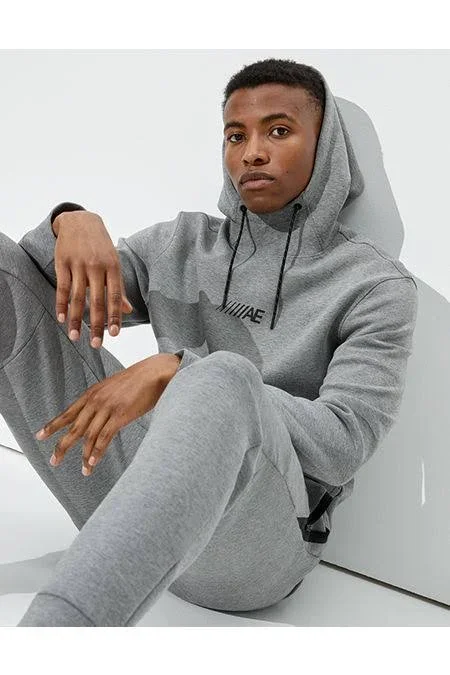 Ae Active 247 Hoodie Men's Heather Gray S