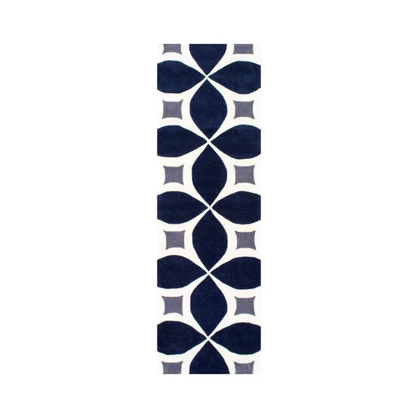 nuLOOM Gabriela Contemporary Runner Rug, 2& 6x22 x 10&, Navy