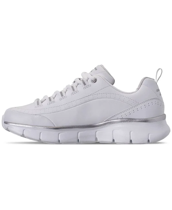 Skechers Women's Synergy 3.0 Sneaker - White/Silver