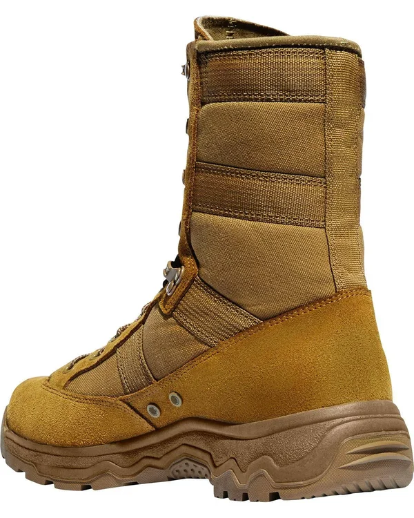 Danner Men's Reckoning Hot 8x22 Combat Boot - Size: 15, Coyote Full Grain Leather/Nylon