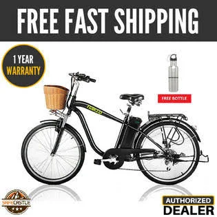 Nakto 26x22 250W City Electric Bicycle 6 Speed Gear Ebike 36V10A Lithium Battery