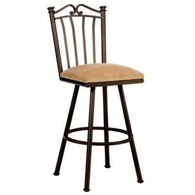 Howley Swivel Bar & Counter Stool Red Barrel Studio Color: Flintrock Gray, Upholstery: Radiance Pewter, Seat Height: Extra T