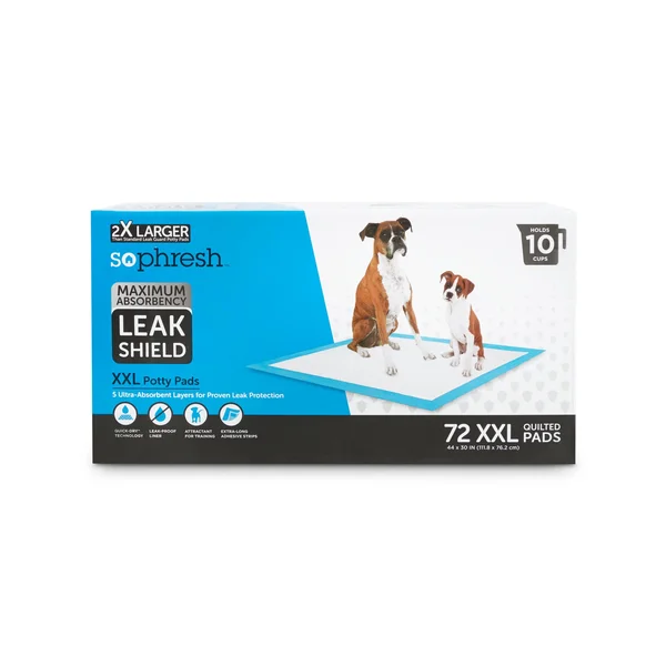 So Phresh Maximum Absorbency XX-Large Leak Shield Potty Pads - Count of 72