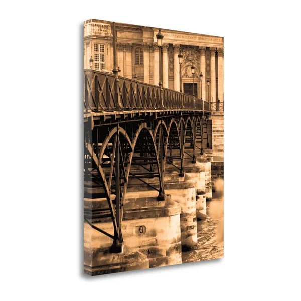 45x22 x 35x22 ponts des Arts - Detail by Marina Drasnin Gilboa Gallery Wrap Canvas