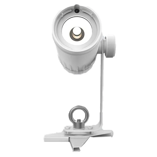 Chauvet DJ EZ Pin 4 Pack LED Spot Stage Lighting + Hurricane Pro Fog Machine - White