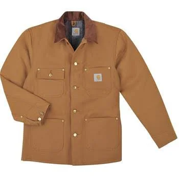 Carhartt Brown Blanket Lined Duck Chore Coat