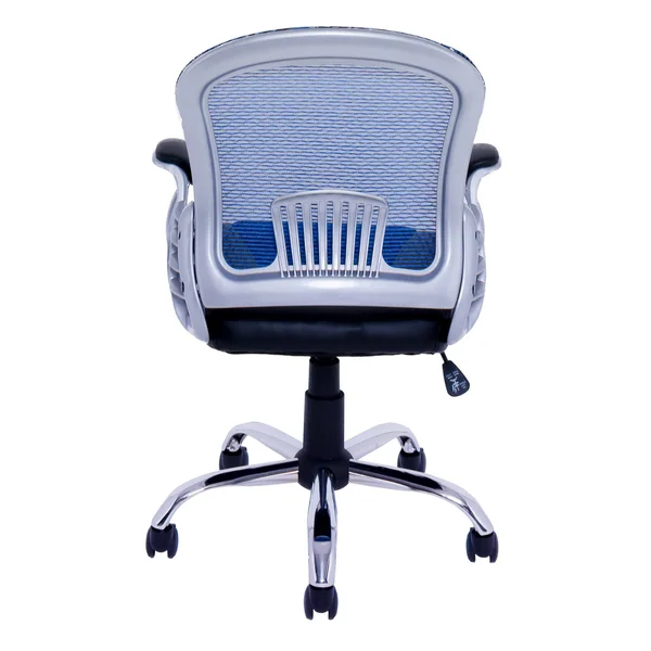 CorLiving Leatherette Office Chair with Mesh Back - Blue/Black