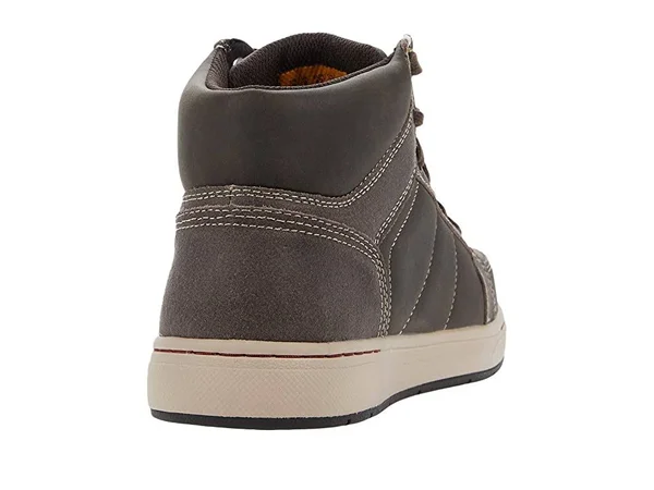 Skechers Men's Work Watab Stirling Steel Toe High Top, Chocolate