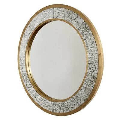 Rhodes Metal Clad Mercury Glam Accent Mirror House of Hampton