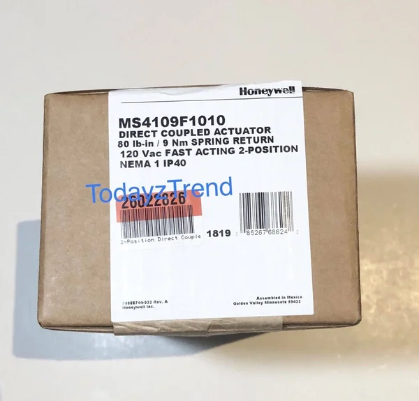 Honeywell - 80 lb-in Fire Smoke Actuator - MS4109F1010