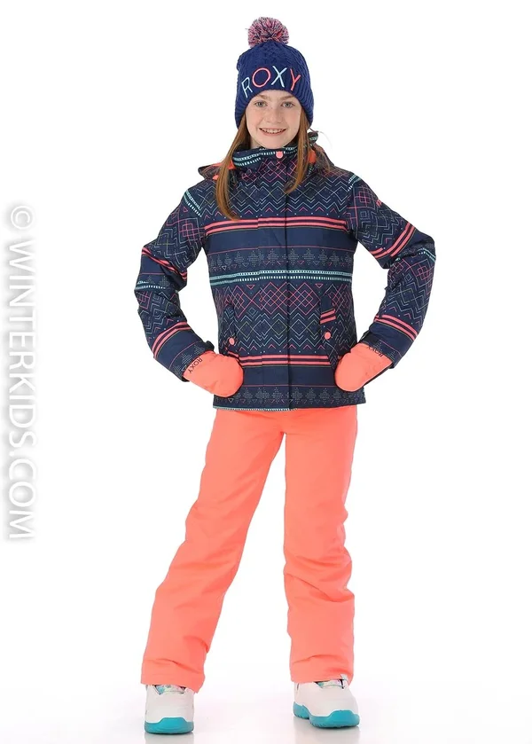Roxy Girls Jetty Snow Jacket Blue