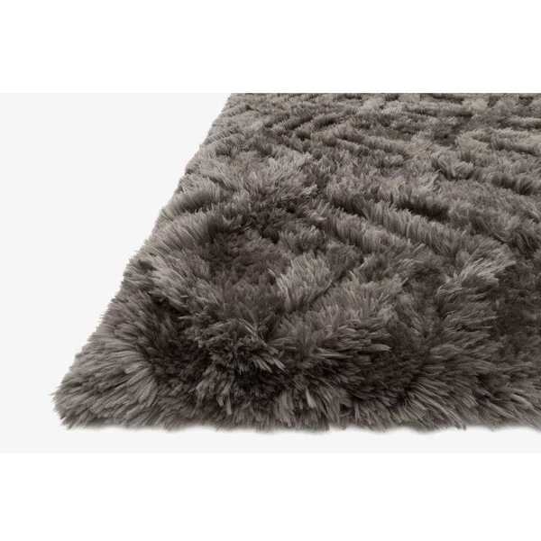 Loloi Caspia CAP-03 Charcoal Rug 1&6x22 x 1&6x22 Square