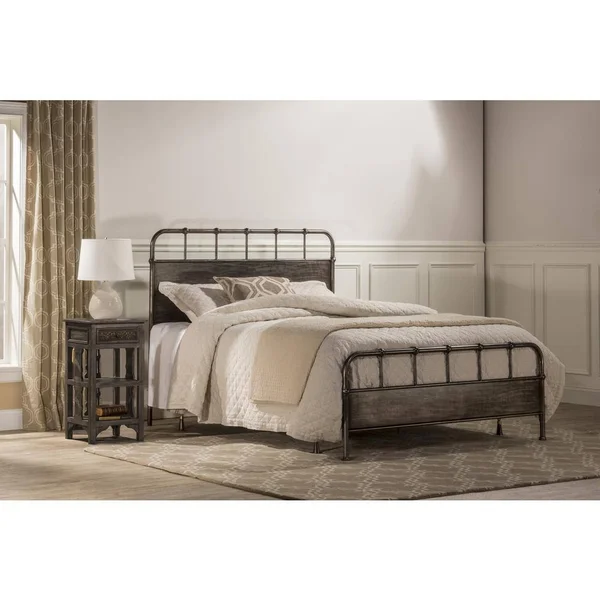 Hillsdale Furniture Bed Rubbed Black Grayson Bed Set King