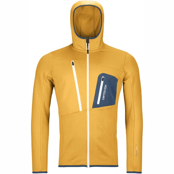 Ortovox Fleece Grid Hoody M Safety Blue