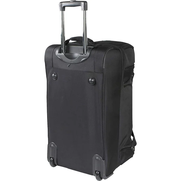 Denco Kentucky Black Nylon 27-inch Rolling Drop Bottom Duffel Bag