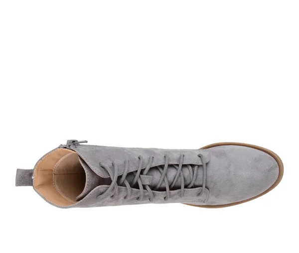 Journee Collection Women's Vienna Combat Boot Grey 9